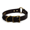Premium 1" Wide Leather Dog Collar